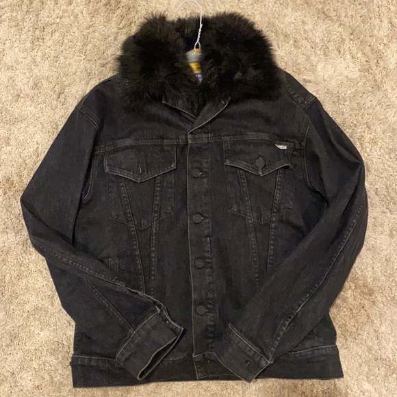 MOTHER Jackets & Blazers - Mother Jean Jacket with removable faux fur lining